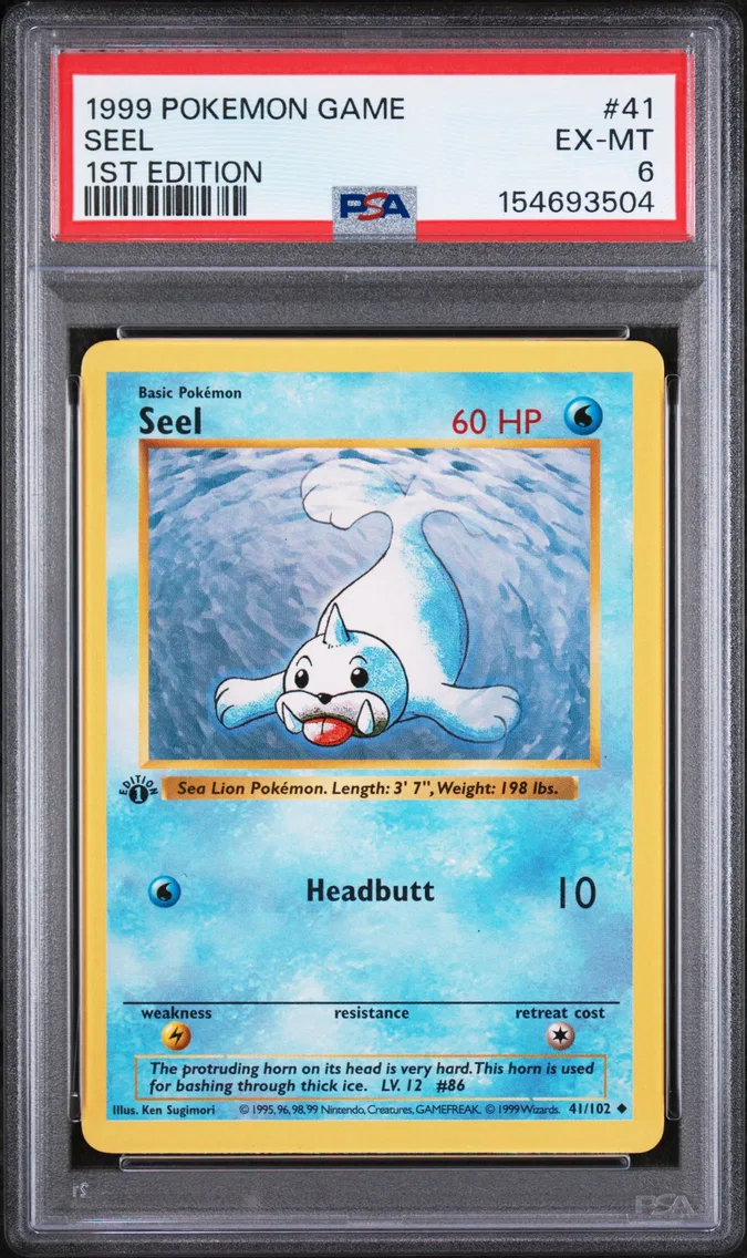 1999 #41 Seel 1st Edition PSA 6 Game