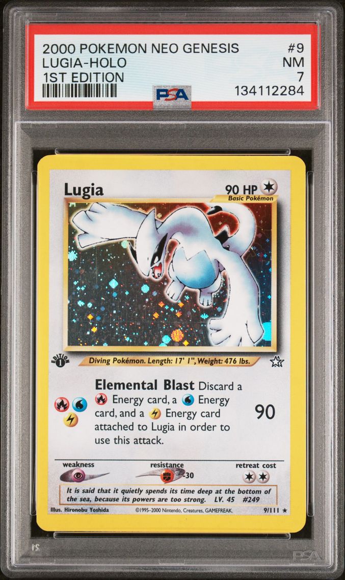 2000 #9 Lugia-Holo PSA 7 Neo Gen