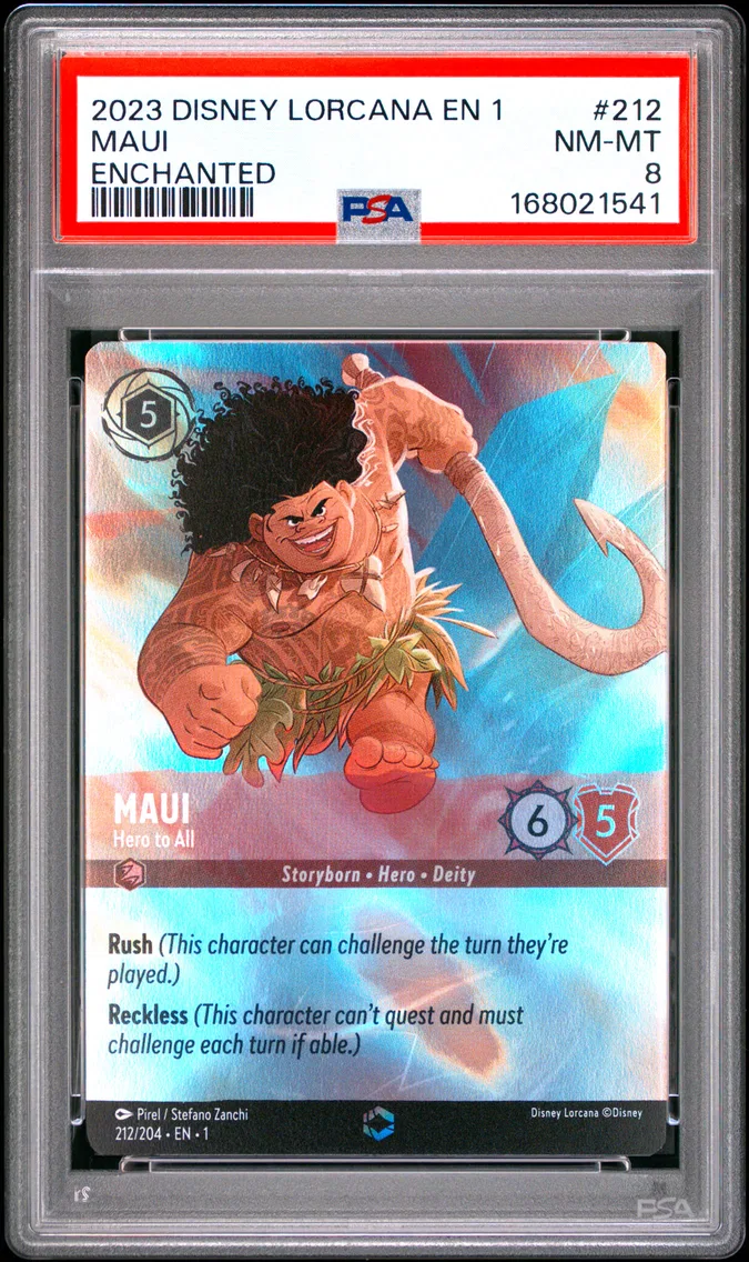 2023 #212 Maui - Hero to All PSA 8 Disney Lorcana EN 1-the First Chapter