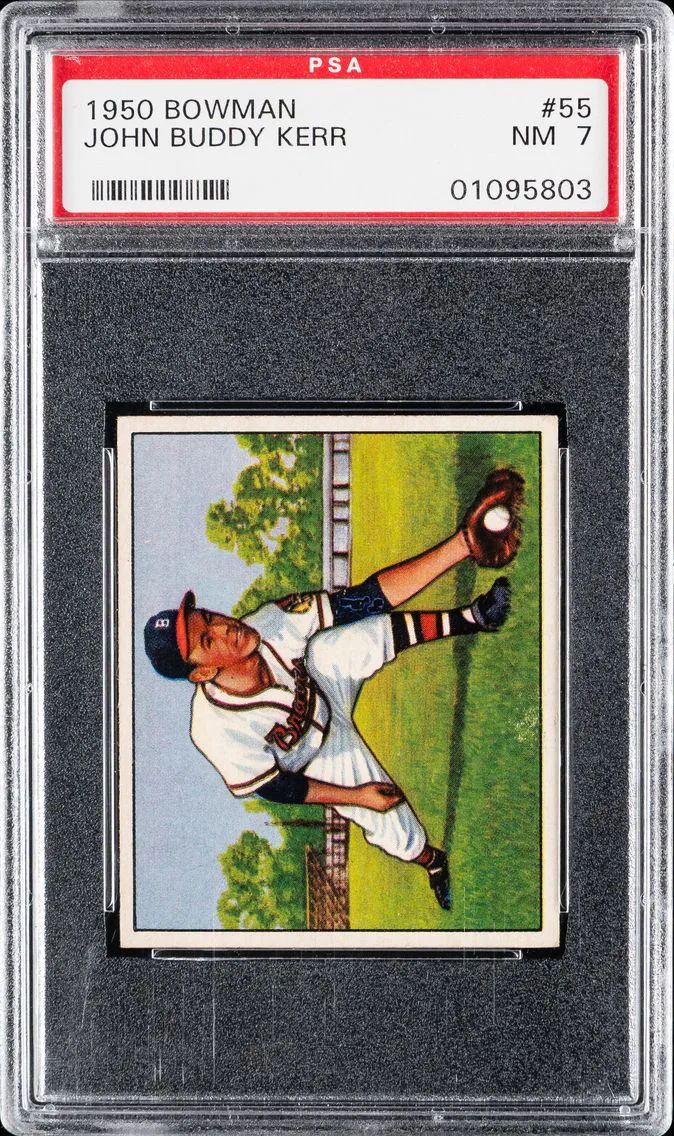 1950 #55 John Buddy Kerr PSA 7 Bowman