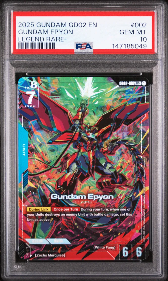 2025 #002 Gundam Epyon PSA 10 Gundam Dual Impact
