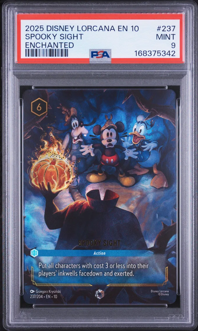 2025 #237 Spooky Sight PSA 9 Disney Lorcana EN 10-Whispers in the Well