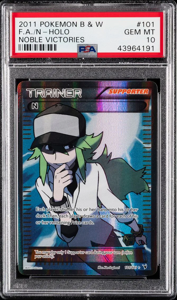 2011 #101 Full Art/N PSA 10 Black & White Noble Victories Pokemon