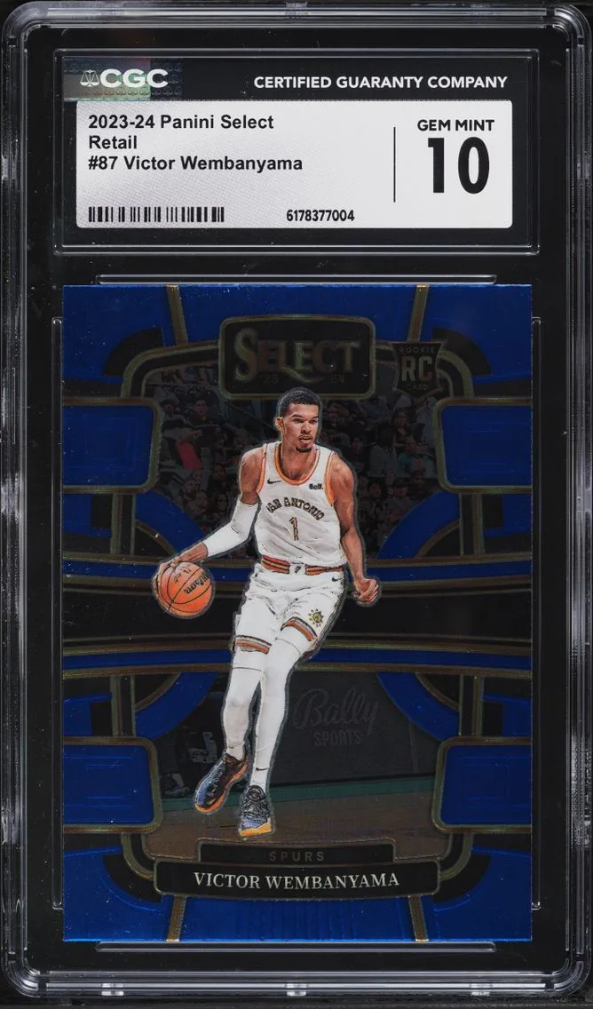 2023 Select Concourse Retail Victor Wembanyama ROOKIE #87 CGC 10 GEM MINT