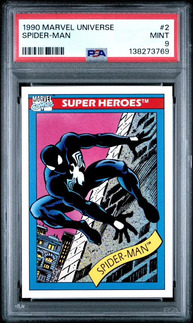 1990 #2 Spider-Man PSA 9 Marvel Universe