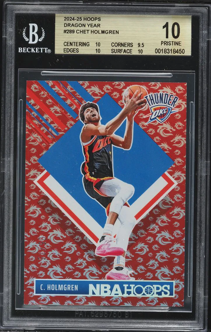 2024 #289 Chet Holmgren BGS 10 Hoops Dragon Year Basketball