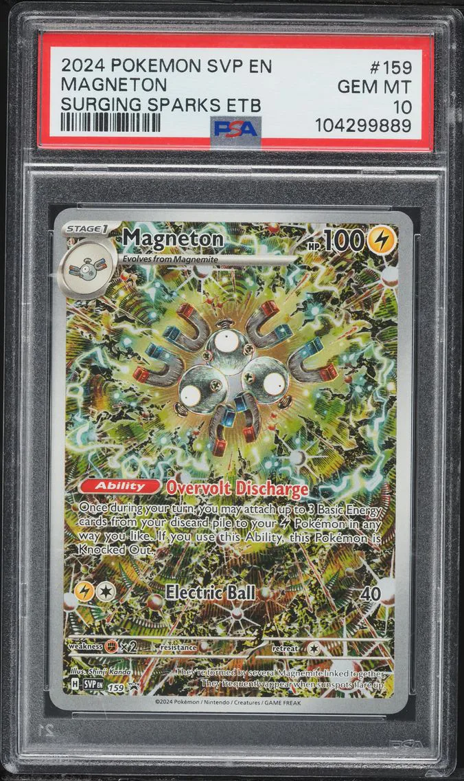 2024 #159 Magneton PSA 10 Svp EN-SV Black Star Promo Pokemon