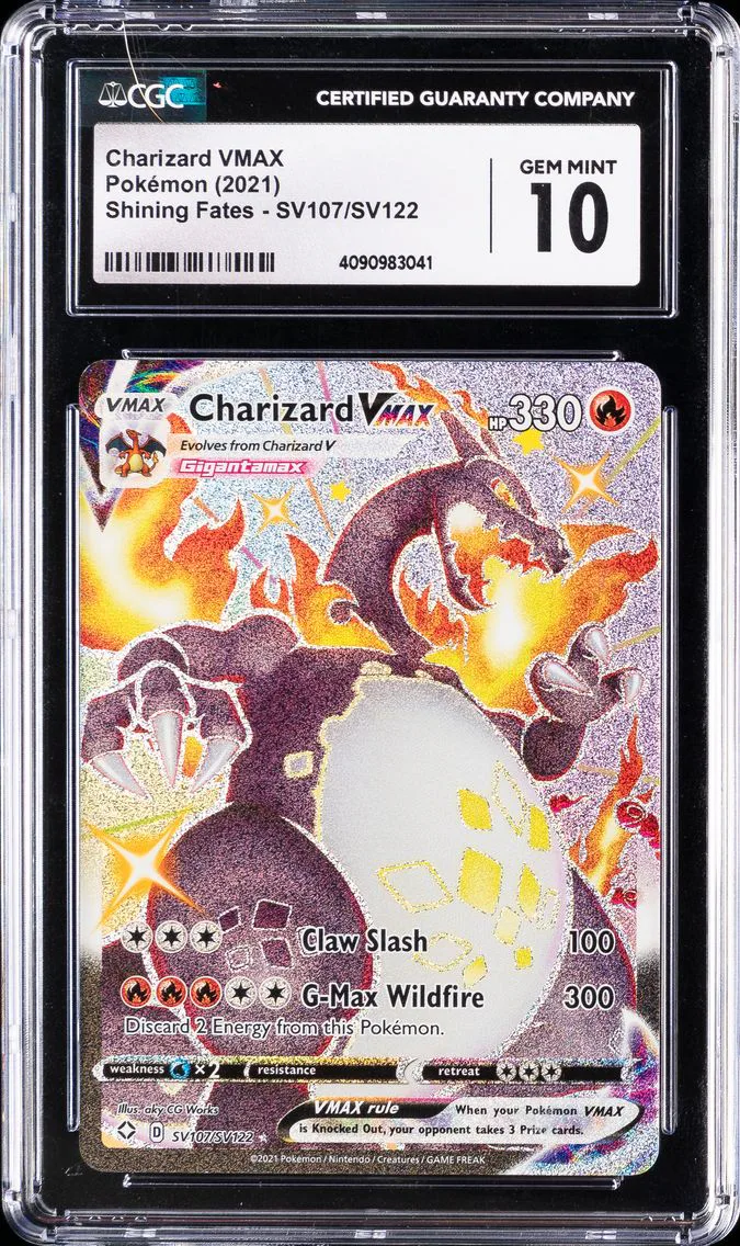 2021 #SV107/SV122 Charizard VMAX CGC 10 Shining Fates - English Pokemon