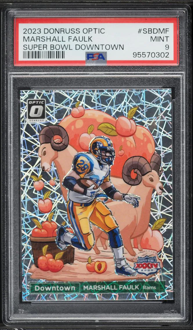 2023 #SBDMF Marshall Faulk PSA 9