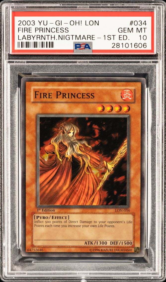 FIRE PRINCESS LON-034 LABYRINTH OF NIGHTMARE | 1ST EDITION 2003 PSA 10