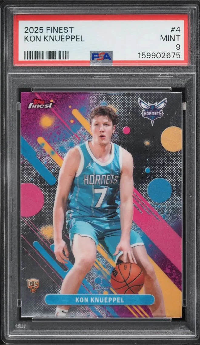 2025 #4 Kon Knueppel PSA 9 Finest Basketball ROOKIE