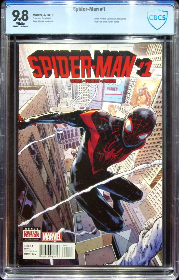 2016 Spider-Man #1 CBCS 9.8 Marv