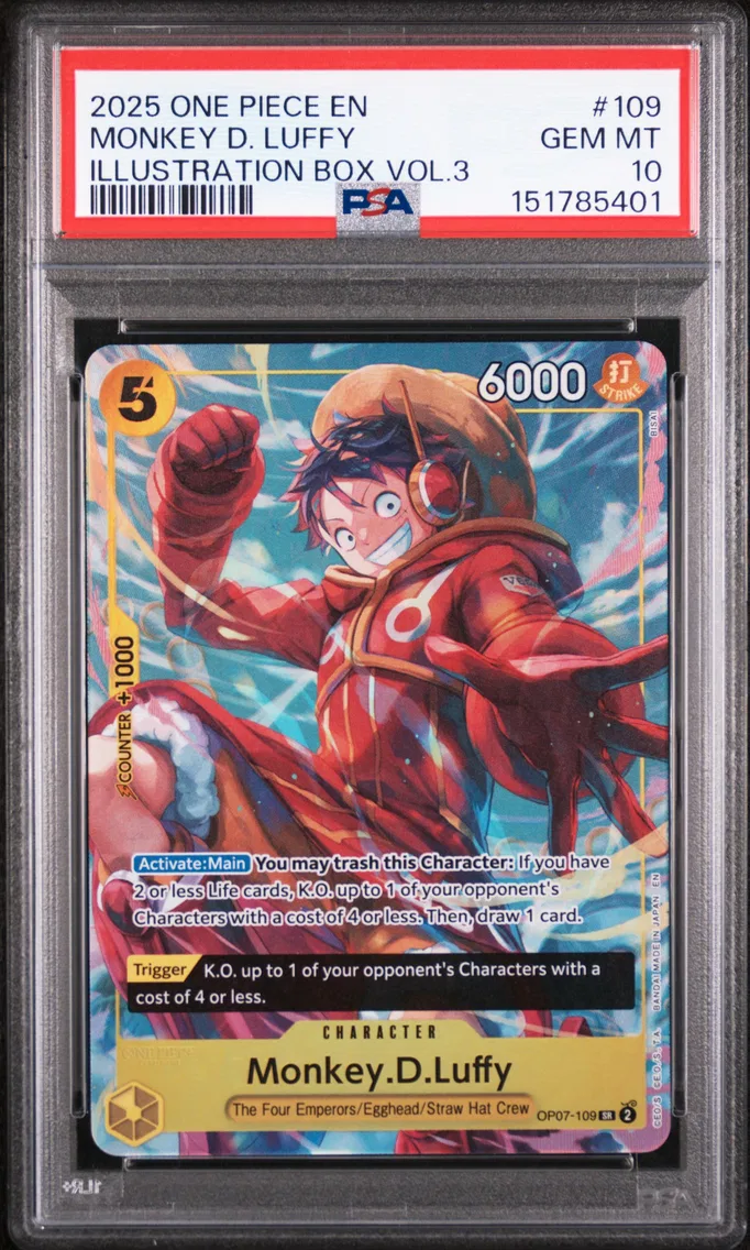 2025 #109 Monkey D. Luffy PSA 10 One Piece Promos