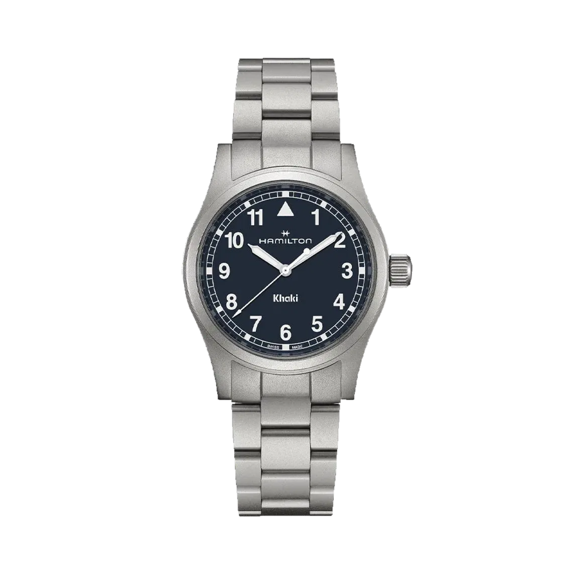 Hamilton Khaki Field Quartz 38mm - Blue on Bracelet