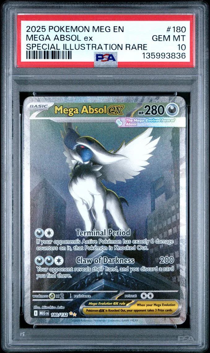 2025 #180 Mega Absol EX PSA 10 M