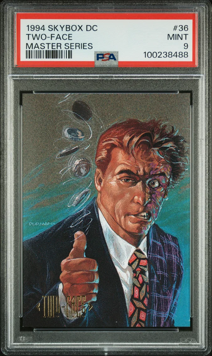 1994 #36 Two-Face PSA 9 Skybox DC Master Series