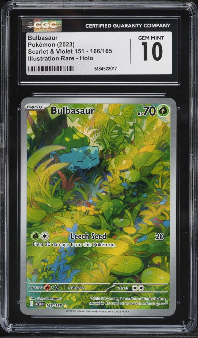2023 #166 Bulbasaur CGC 10 Pokemon Scarlet & Violet 151 IR