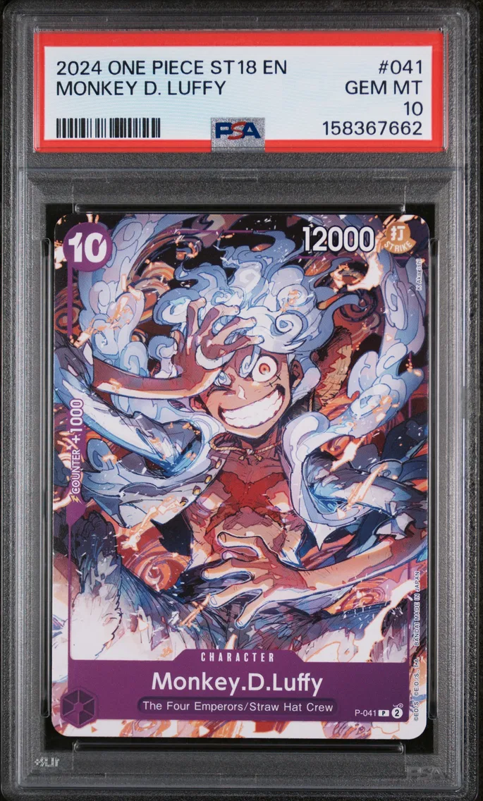 2024 #041 Monkey D. Luffy PSA 10 One Piece Starter Deck ST18-Purple Monkey D. Luffy