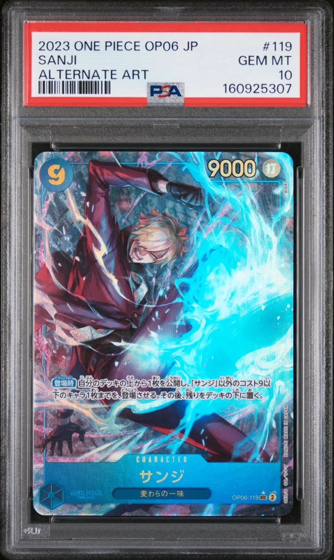 2023 #119 Sanji PSA 10 One Piece Japanese OP06-Wings of the Captain