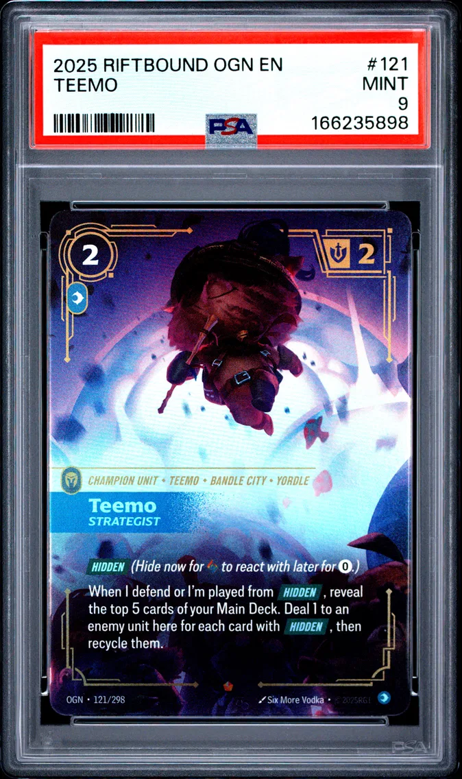 2025 #121 Teemo - Strategist PSA 9 Riftbound: League of Legends Ogn-Origins