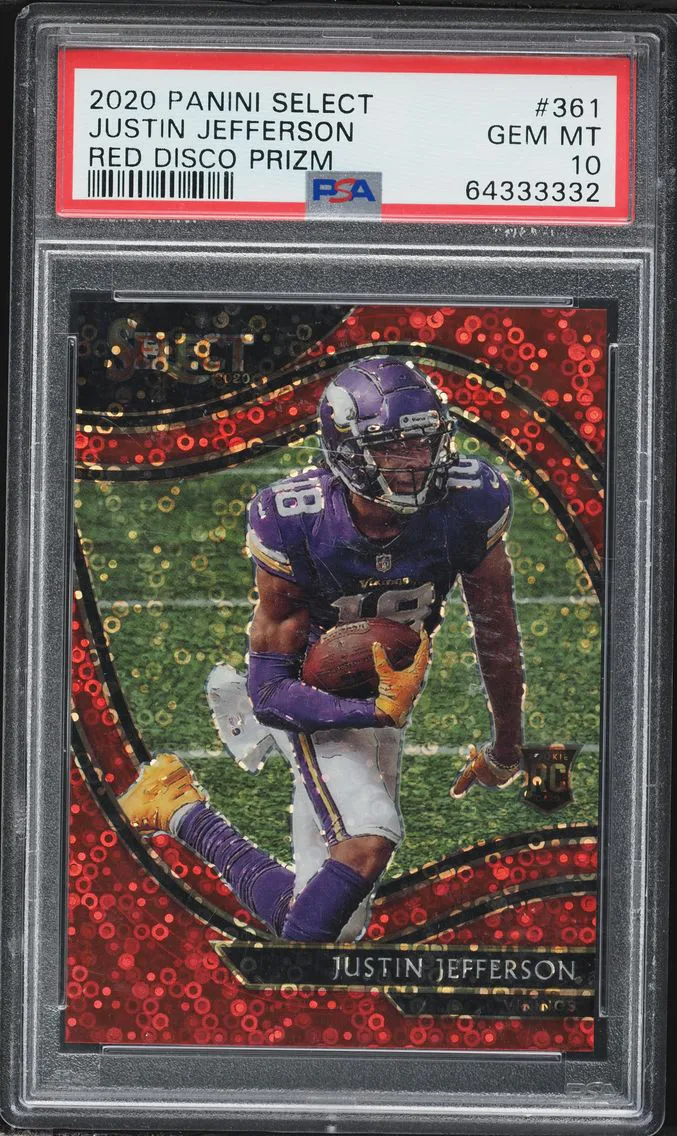 2020 #361 Justin Jefferson PSA 10 Panini Select Football