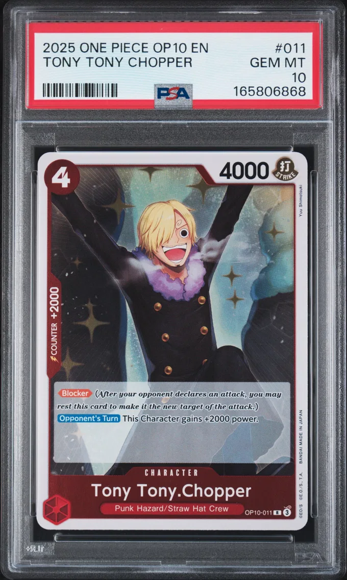 2025 #011 Tony Tony Chopper PSA 10 One Piece OP10-Royal Blood