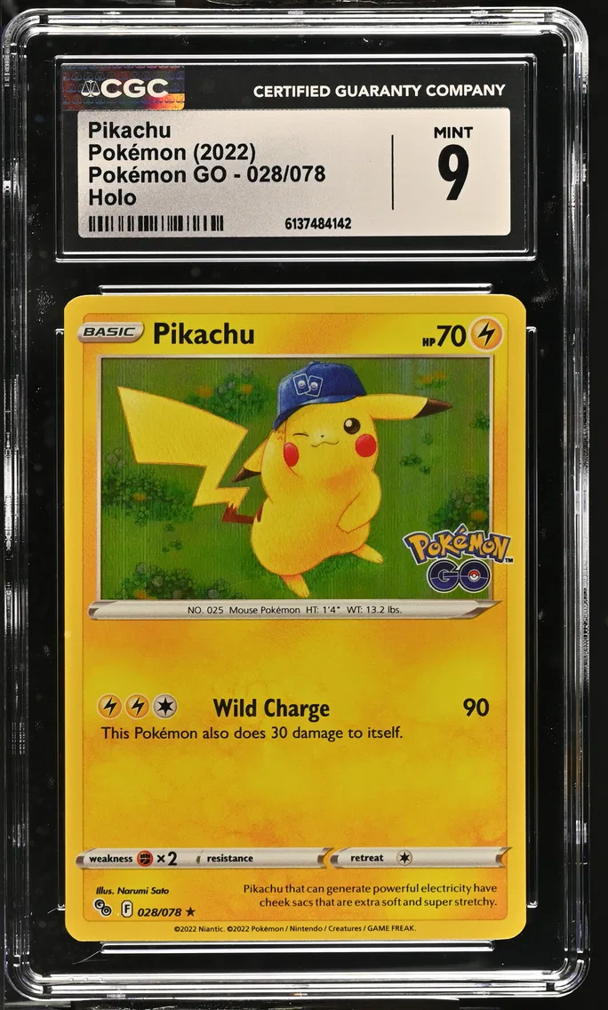 2022 #028 Pikachu CGC 9 Pokemon GO - English