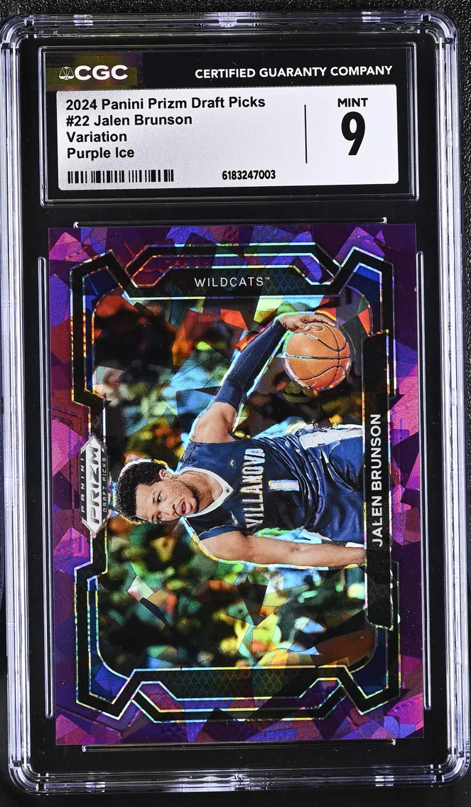 2024 #22 Jalen Brunson CGC 9 Panini Prizm Draft Picks