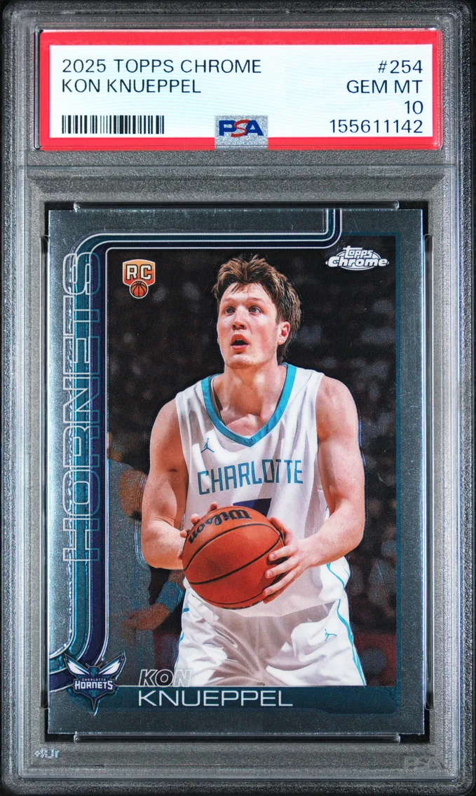 2025 #254 Kon Knueppel PSA 10 Topps Chrome