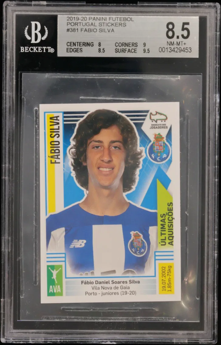 2019 #381 Fabio Silva BGS 8.5 Panini Futebol Portugal Stickers