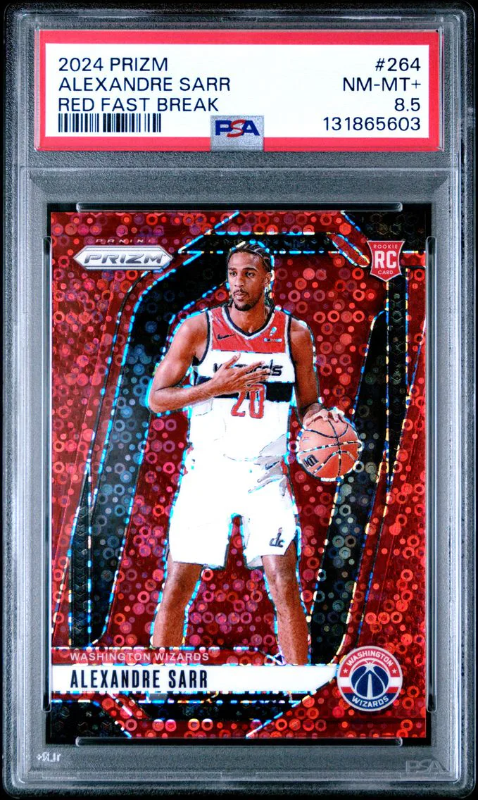 2024 #264 Alexandre Sarr PSA 8.5 Panini Prizm