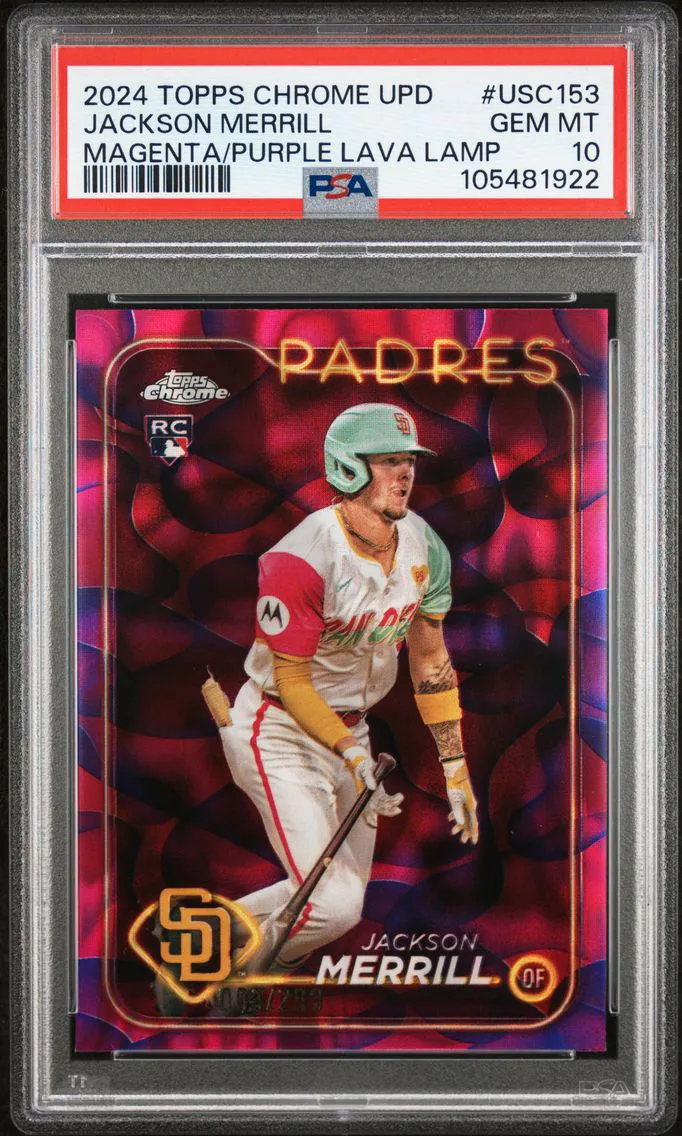 2024 #USC153 Jackson Merrill PSA 10 Topps Chrome Update