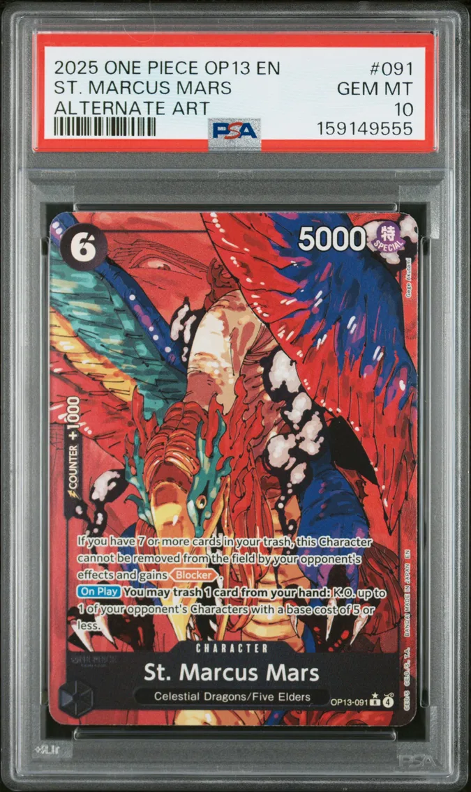 2025 #091 St. Marcus Mars PSA 10 One Piece OP13-Carrying on His Will