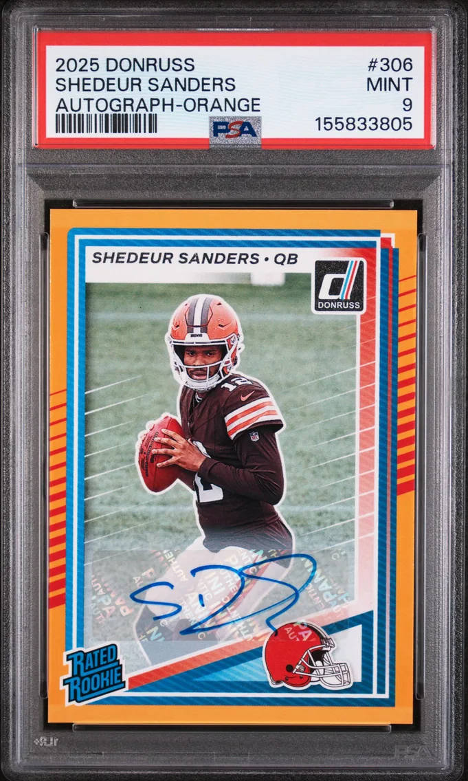 2025 #306 Shedeur Sanders PSA 9 Panini Donruss