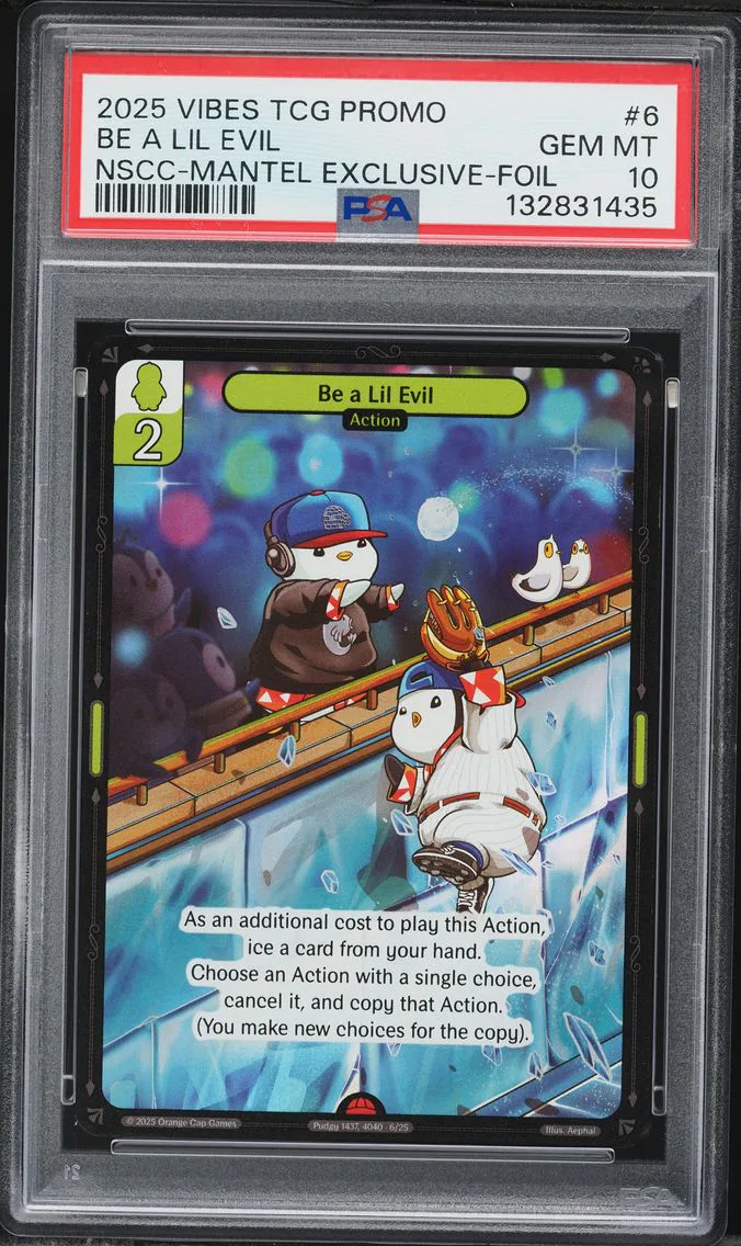 2025 #6 Be A Lil Evil PSA 10 Vibes TCG Promos Collectible Card Games
