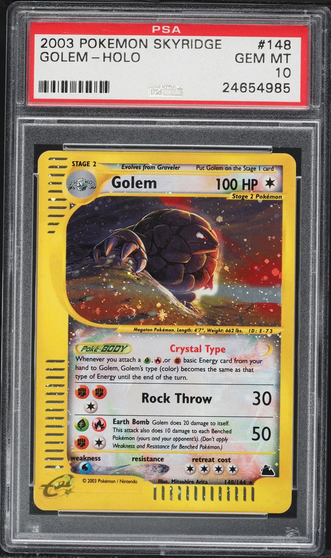 2003 #148 Golem-Holo PSA 10 Skyr