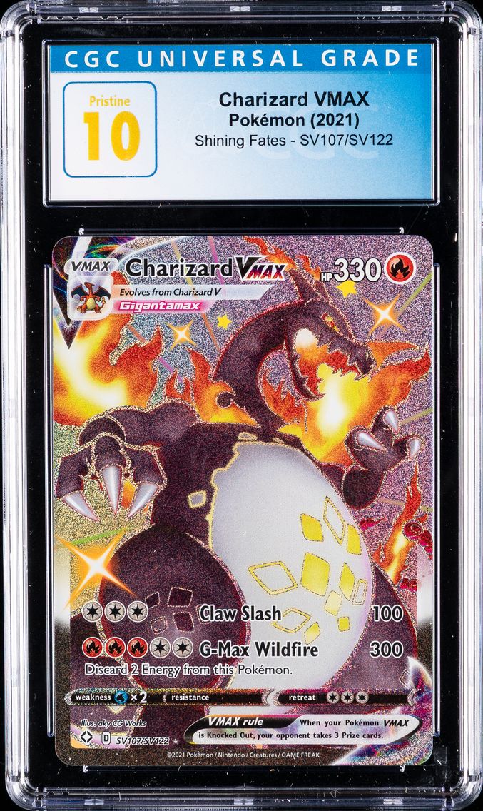 2021 #SV107 Charizard VMAX CGC 10 Pristine Shining Fates - English Pokemon