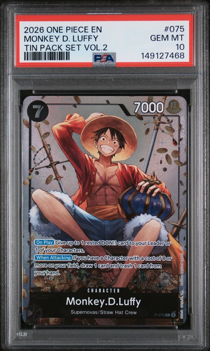 2026 #075 Monkey D. Luffy PSA 10 One Piece Promos