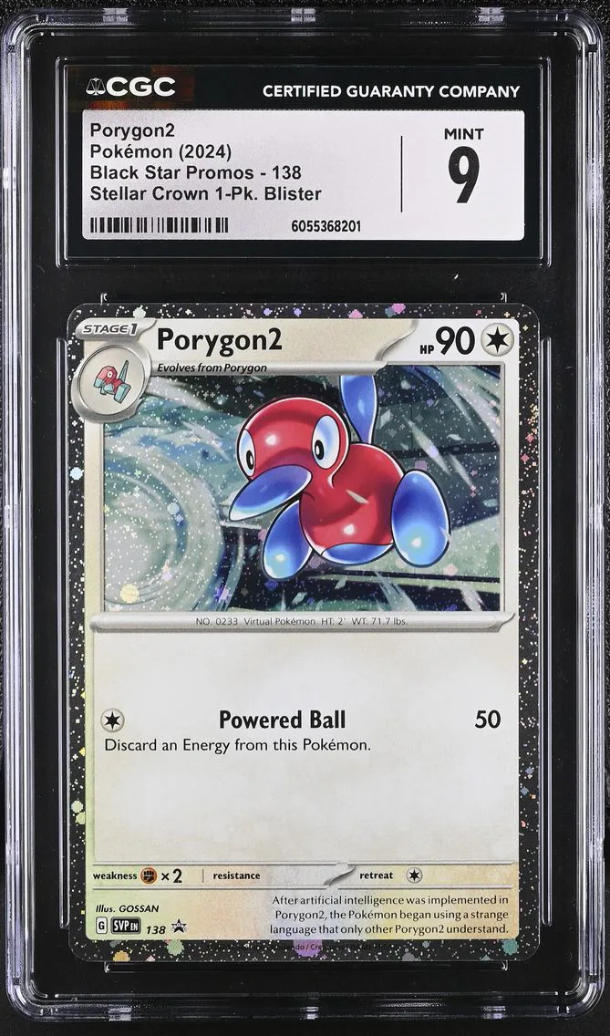 2024 #138 Porygon2 CGC 9 Black Star Promos - Scarlet & Violet SVP EN - English