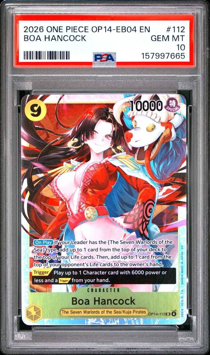 2026 #112 Boa Hancock PSA 10 One Piece OP14-EB04-the Azure Sea's Seven