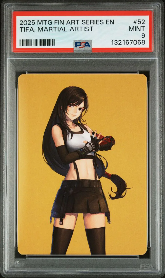 2025 #52 Tifa, Martial Artist PSA 9 Final Fantasy Art Series