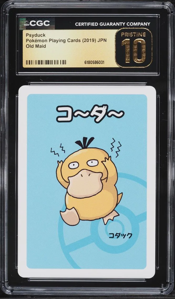2019 Pokemon Japanese Playing Cards Old Maid Psyduck CGC 10 PRISTINE