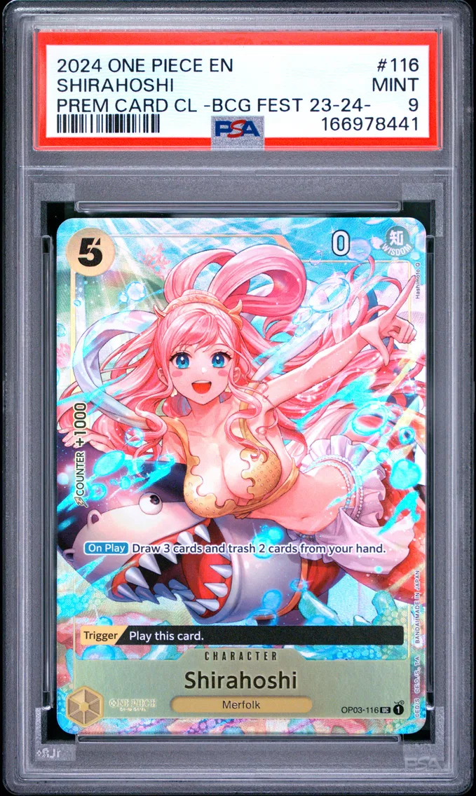 2024 #116 Shirahoshi PSA 9 One Piece Premium Card Collection -Bandai Card Games Fest 23-24 Edition-