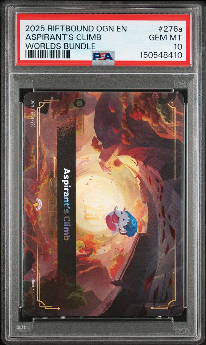 2025 #276a Aspirant's Climb PSA 10 Riftbound: League of Legends Ogn-Origins