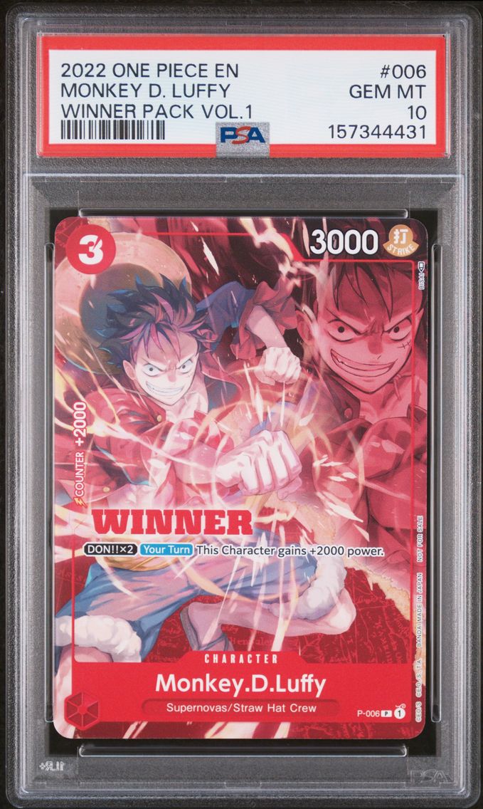 2022 #006 Monkey D. Luffy PSA 10