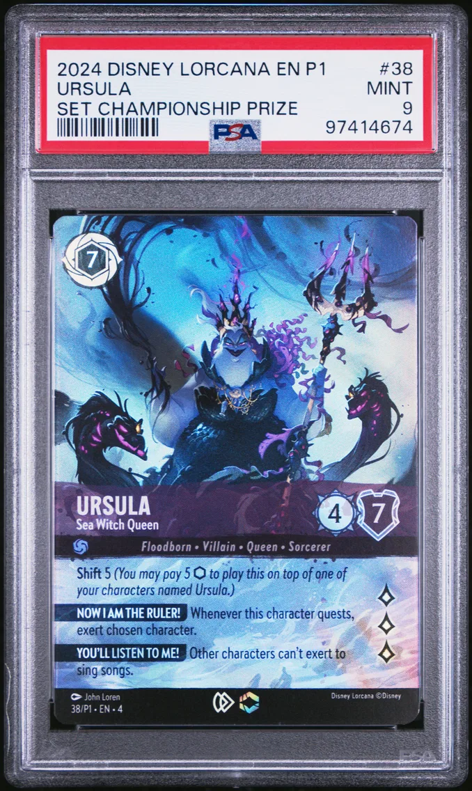 2024 #38 Ursula - Sea Witch Queen PSA 9 Disney Lorcana EN P1-Promo