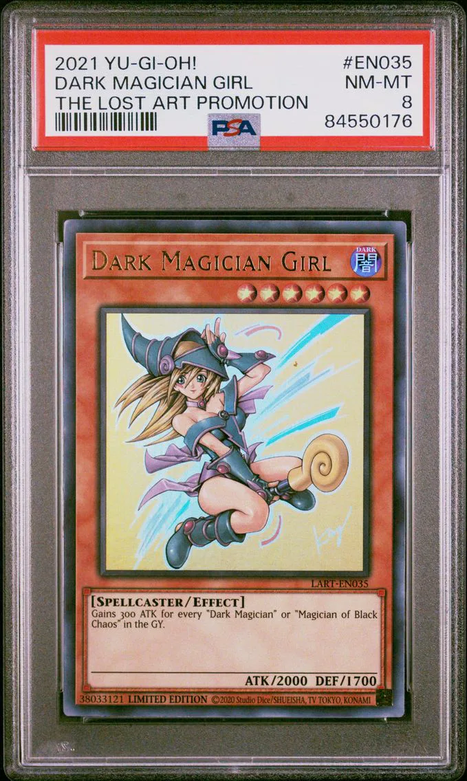 2021 #EN035 Dark Magician Girl PSA 8 YU-GI-Oh! the Lost Art Promotion