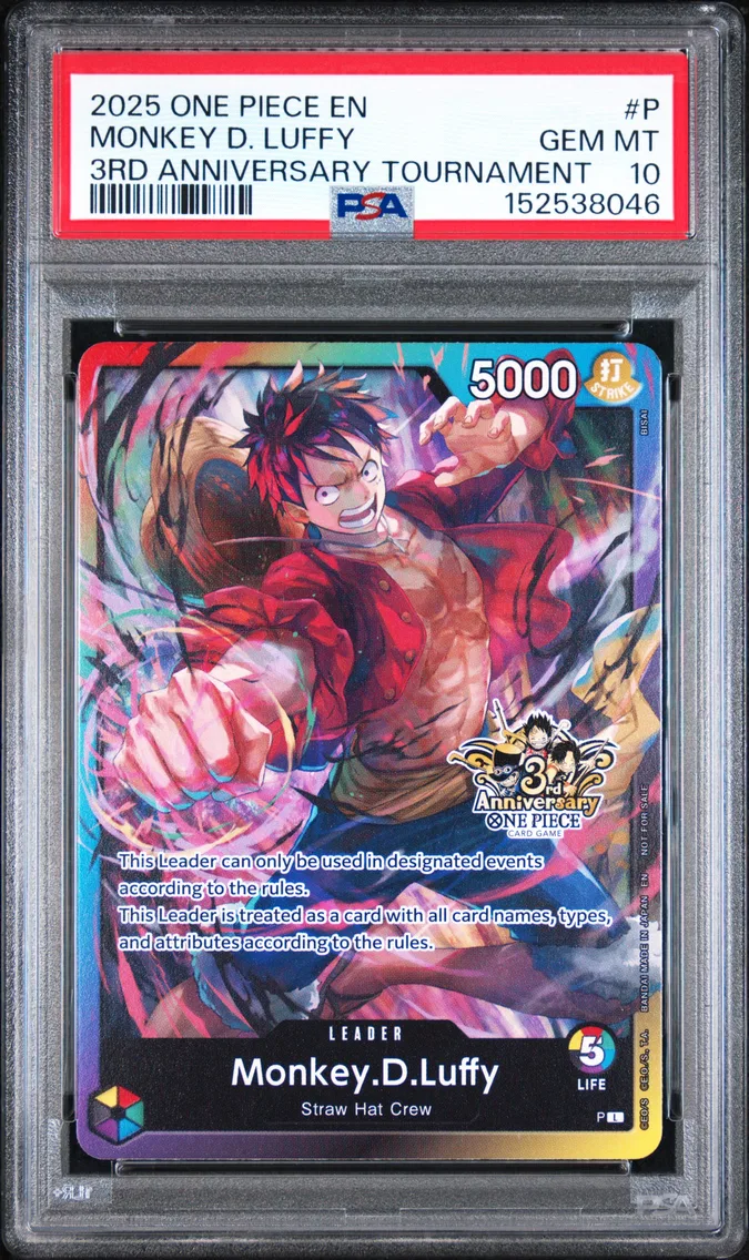 2025 #P Monkey D. Luffy PSA 10 One Piece Promos