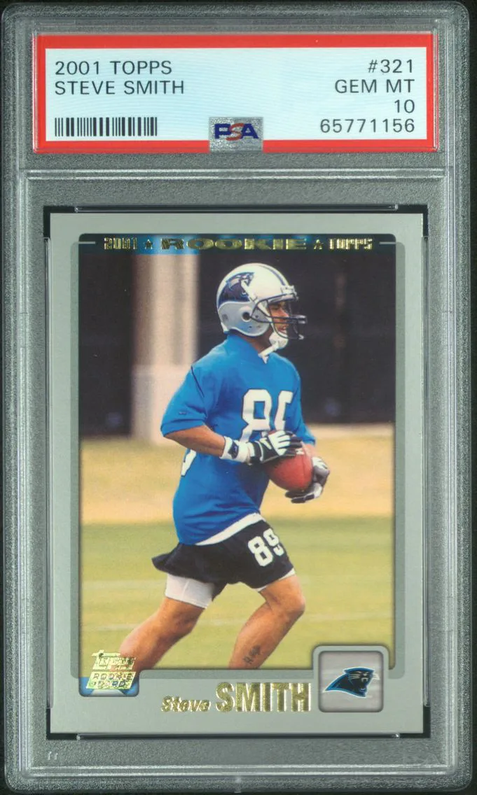 2001 #321 Steve Smith PSA 10 Topps