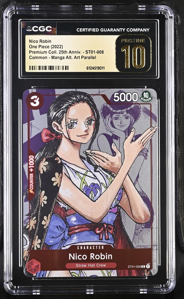 2022 #ST01-008 Nico Robin CGC 10 Pristine Premium Collection 25th Anniversary - English